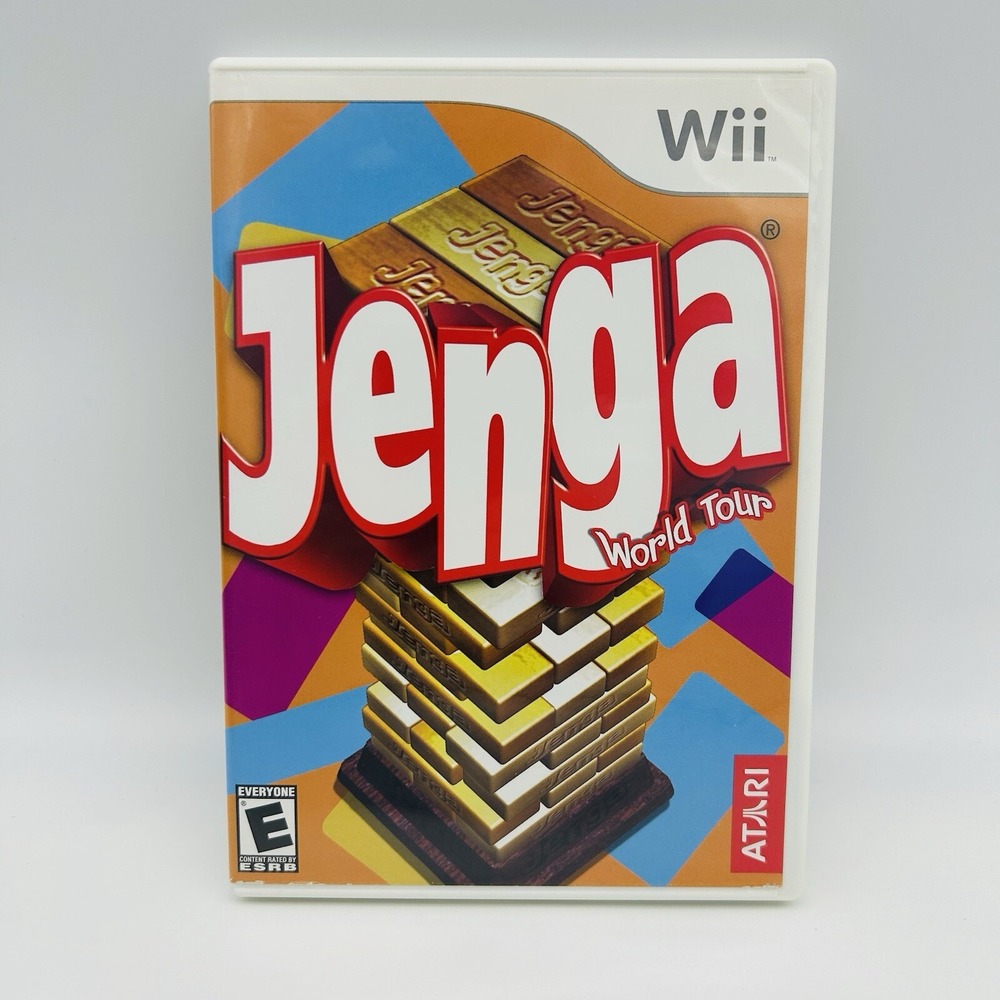 Jenga: World Tour (Nintendo Wii, 2007) Complete CIB Tested Clean Works Game